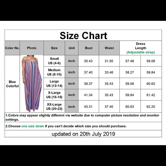 Plus size summer Multicolor Tank Oversized Dress - Picture 4 of 4
